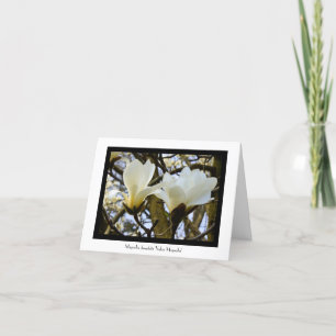 Yulan Magnolia Briefpapier groet Opmerking Kaart