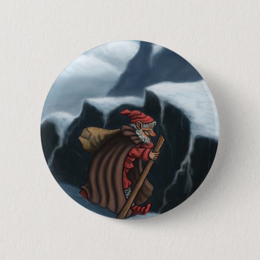 yule - bergen ronde button 5,7 cm (Voorkant)