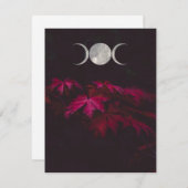 Yule Blessings Card Feestdagenkaart (Voorkant / Achterkant)