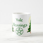 Yule Blessings Yule Tree Pagan Wiccan Cup/Mok Koffiemok (Center)