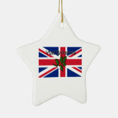Yule Britannia Keramisch Ornament (Rechts)