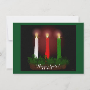 Yule Candles Winter Solstice Witch Wiccan Pagan Kaart