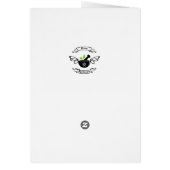 Yule Cat Vakantie Groet Kaart (Achterkant)