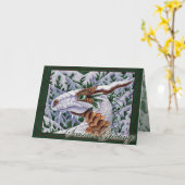 Yule des marches silencieuses d'hiver / carte de N (Fleur jaune)