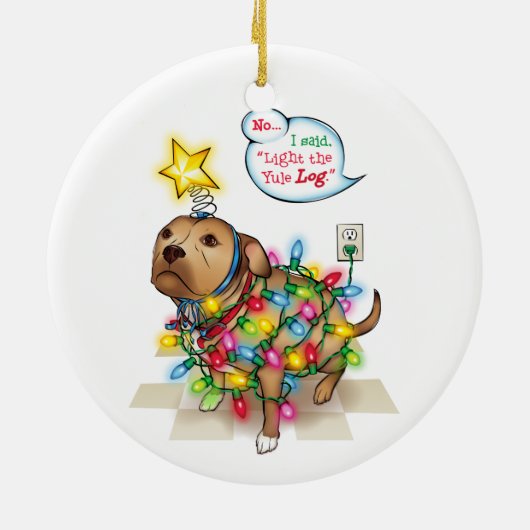 Yule Dog Ornament (Achterkant)