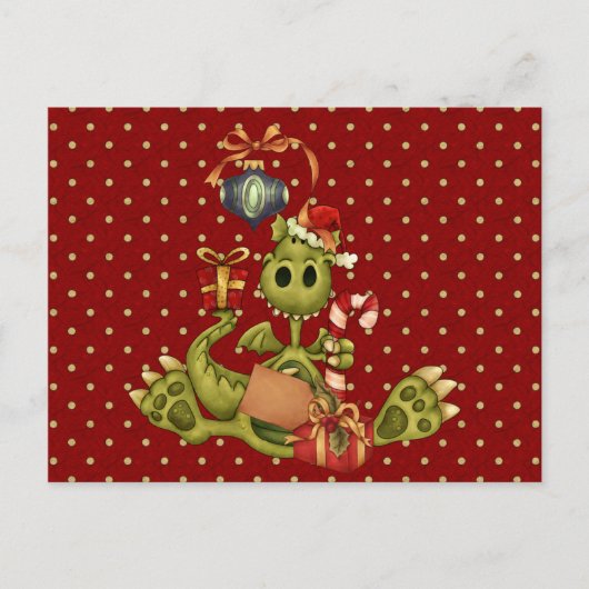 Yule Dragon Briefkaart (Voorkant)