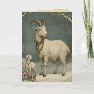 Yule Goat, Happy Yuletide Kaart