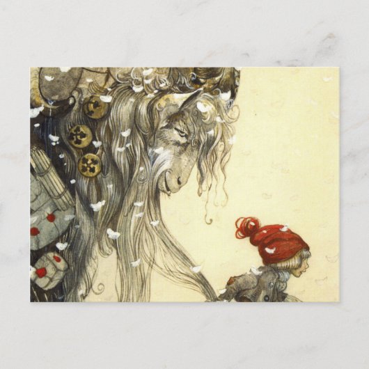 Yule Goat John Bauer Briefkaart (Voorkant)