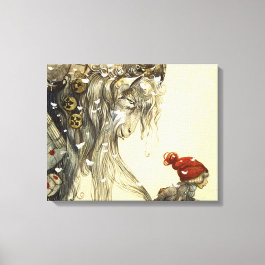 Yule Goat John Bauer Canvas Afdruk (Voorkant)