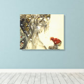 Yule Goat John Bauer Canvas Afdruk (Insitu (Houten vloer))