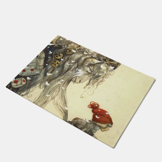 Yule Goat John Bauer Deurmat (Schuin)