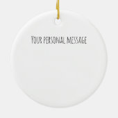 Yule Heks Kerstmis Keramisch Ornament (Achterkant)