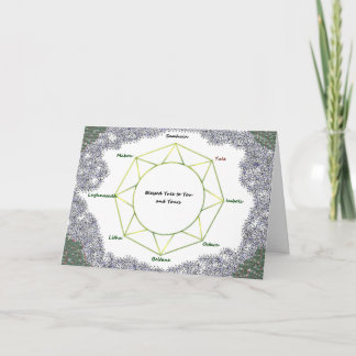 Yule Holiday Greeting Kaart