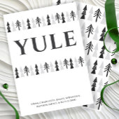 Yule kerstboom gepersonaliseerd feestdagenkaart