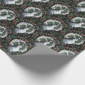 Yule Kitty Cat Cadeaupapier (Hoek)