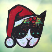 Yule Kitty Cat Raamsticker (Vel 3)