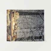 Yule-log branden wandkleed (Voorkant (horizontaal))