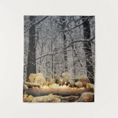 Yule-log branden wandkleed (Voorkant)