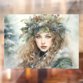 Yule Maiden Raamsticker