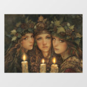 Yule Maidens Raamsticker (Vel)