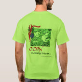 Yule/Odin komt naar de stad Basic T-Shirt (Achterkant)