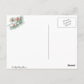 Yule Pine Branch  Art Post Kaart (Achterkant)