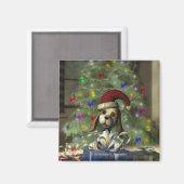 Yule Puppy Magnet (Recto/Verso)