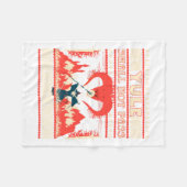 Yule Shall Not P Fantasy Wizard Holiday Pun Funny  Fleece Deken (Voorkant (Horizontaal))