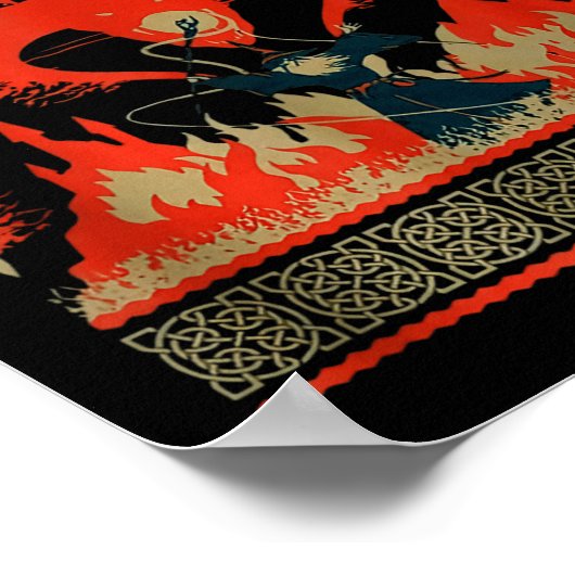 Yule Shall Not P Fantasy Wizard Holiday Pun  Poster (Hoek)