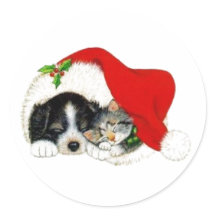Yule Tide Slumber Sticker