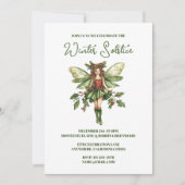 Yule Winter Solstice Holly Fairy Pagan Wicca Kaart (Voorkant)