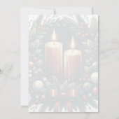 Yule Winter Solstice Holly & Greenery Wicca Kaart (Achterkant)