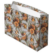 Yule Winter Solstice Natuurlijke Pine & Sinaasappe Groot Cadeauzakje (Achterkant Gekanteld)