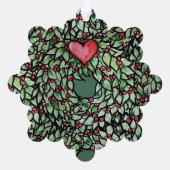 Yule Wreath Ornament Kaart (Achterkant)