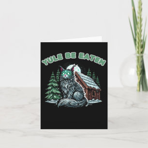 Yule zal worden gegeten Yule Kerstkat Jolakotturin Kaart