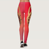 Yule's Luminous Spin: Het Zonnewiel Ritueel Leggings (Achterkant)
