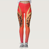 Yule's Luminous Spin: Het Zonnewiel Ritueel Leggings (Voorkant)