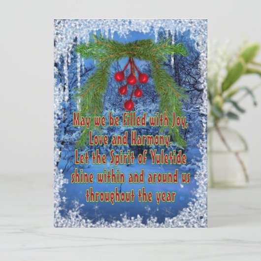 YULETIDE BLESSING (Staand voorkant)