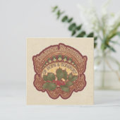 Yuletide Blessings Holiday Kaart Square of Round (Staand voorkant)