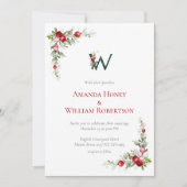 Yuletide Bliss : Carte Mariage de Noël (Devant)