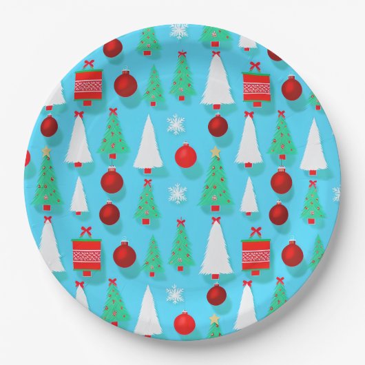Yuletide Blue paper bord (Voorkant)