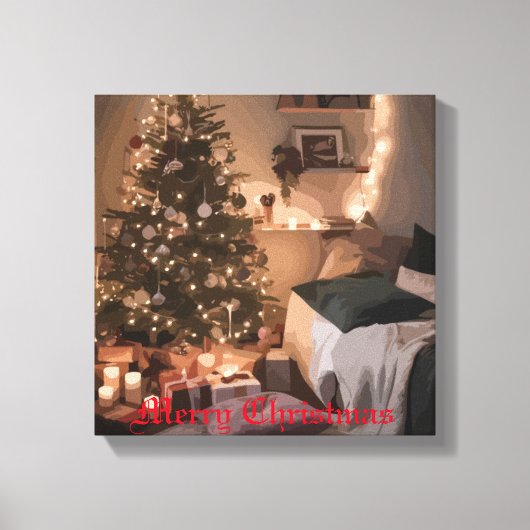 Yuletide Charm Canvas Afdruk (Voorkant)