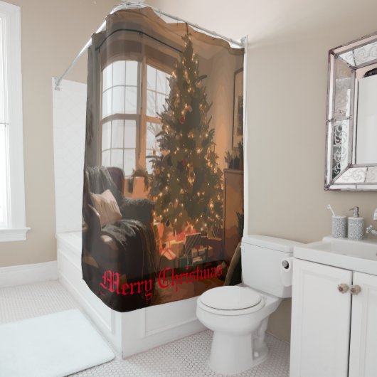 Yuletide Charm Douchegordijn (In situ)