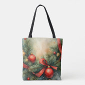 Yuletide Charm Sac fourre-tout aquarelle (Dos)