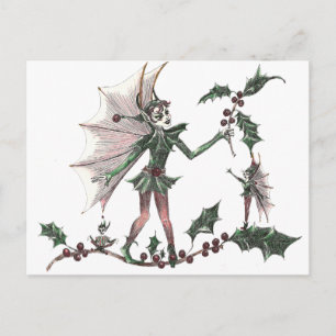 Yuletide Fairy cards Briefkaart