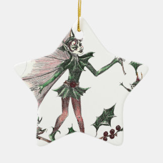 Yuletide Fairy Gifts for the Holiday Keramisch Ornament