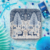 Yuletide Gatherings Papieren Bordje (Feest)