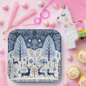 Yuletide Gatherings Papieren Bordje (Feest)