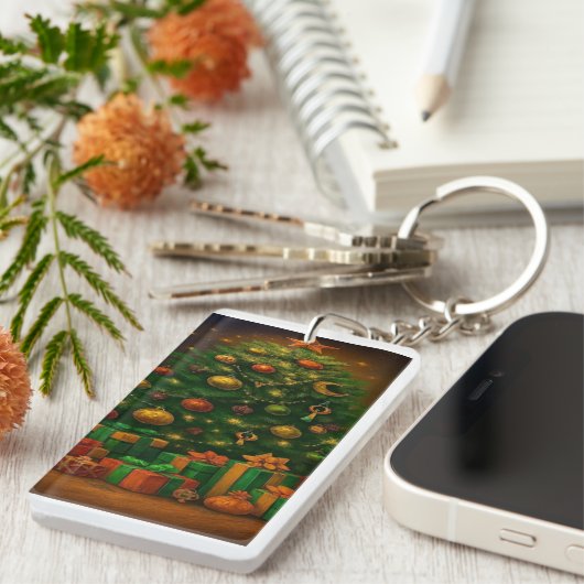 Yuletide Glow: Tree of Wonder Keychain (Voorkant Rechts)