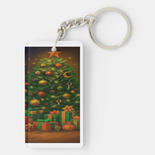 Yuletide Glow: Tree of Wonder Keychain (achterkant)